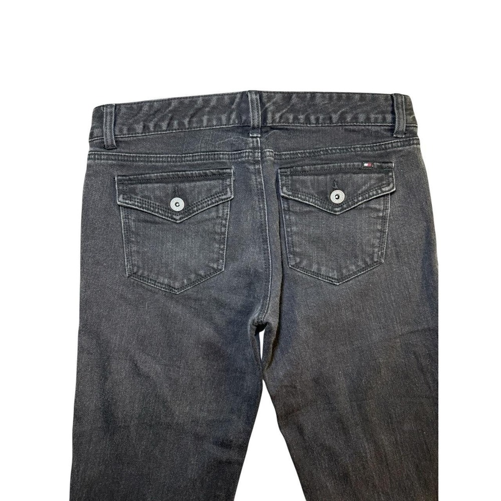 Tommy Hilfiger Modern Bootcut Jeans Black Women's Size 6 Flap Pockets Stretch - Picture 4 of 11